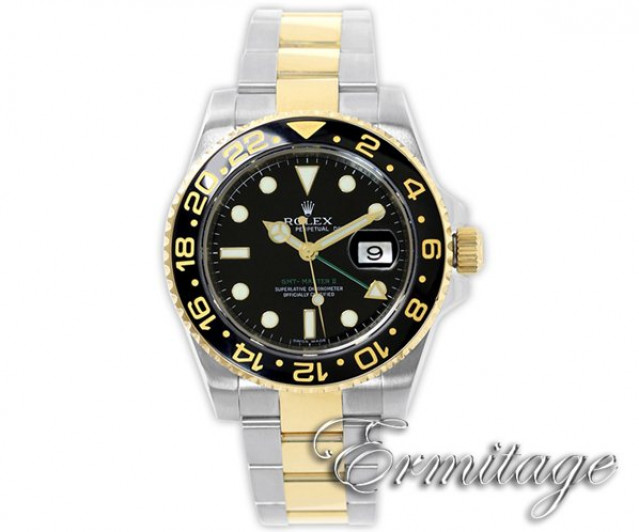 Pre-Owned Rolex GMT-Master II 116713 Gold & Steel Year 2007